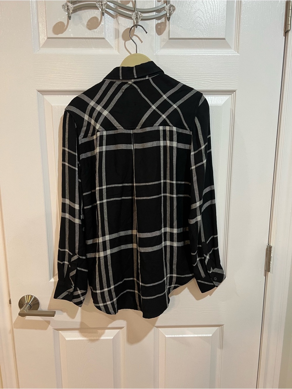 Rails Hunter Black Sterling Plaid Button Down Shirt Small - Picture 3 of 6